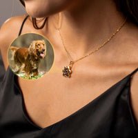 Thumbnail for Dog Photo Necklace - Personalised Necklace - Customised Necklace Necklace Brother & Sisters