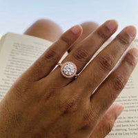 Thumbnail for Rose gold ring — worn, real size, rose gold | SKU: 101791-4.5-rose-gold