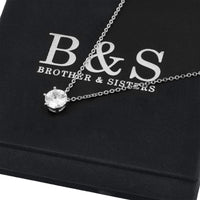 Thumbnail for Austrian Crystal Necklace - Silver Necklace Women - Women’s Necklace Necklace Brother & Sisters