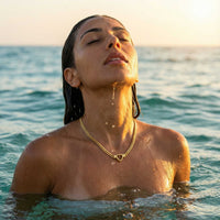 Thumbnail for Vali Heart Choker Necklace