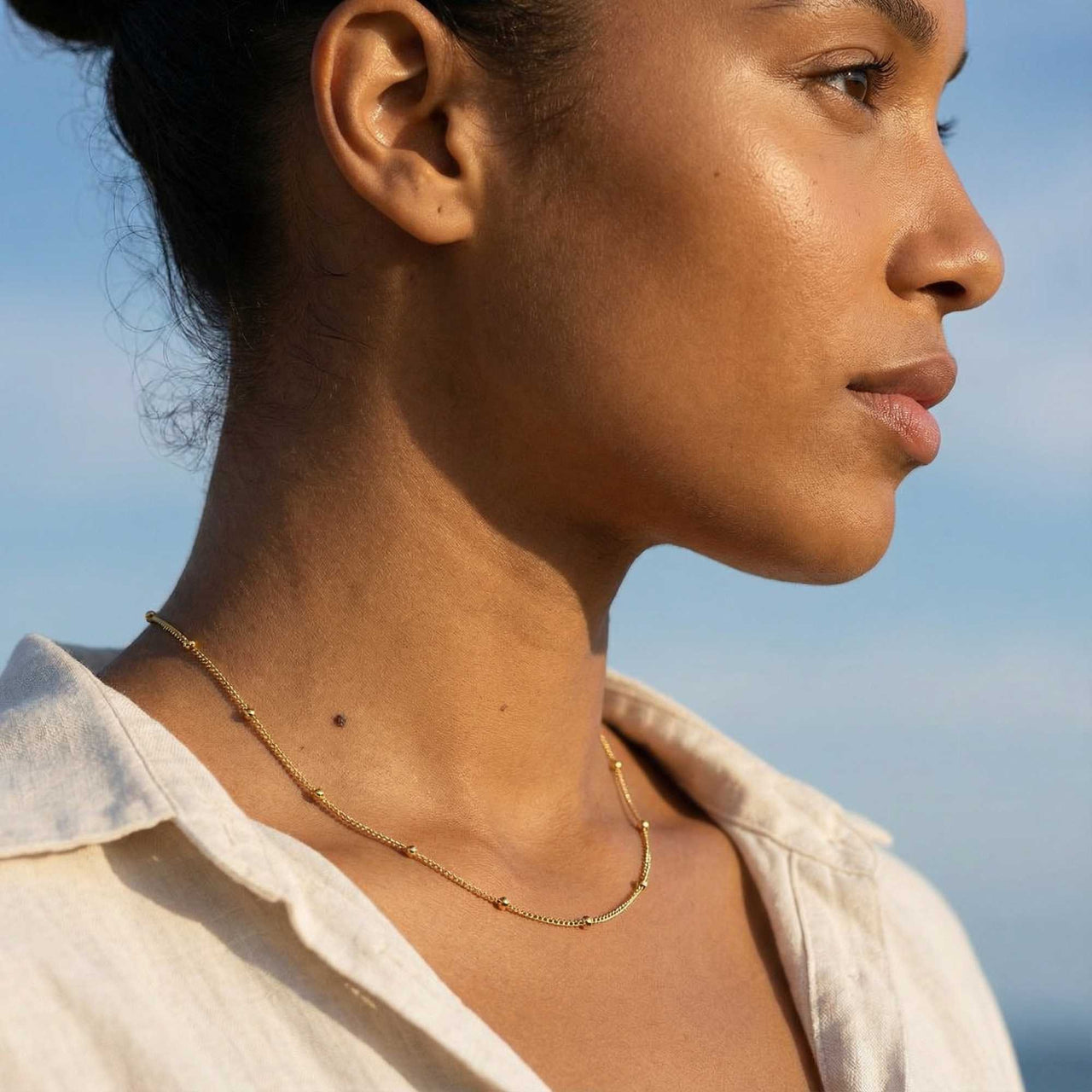 Julia Beaded Chain Necklace