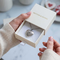 Thumbnail for Floral Heart Photo Locket Necklace