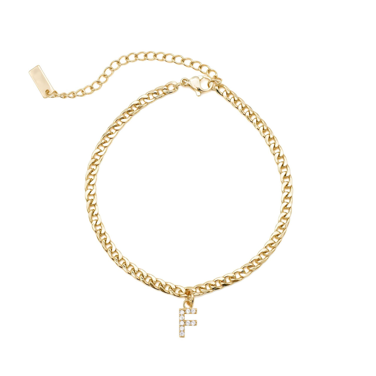 Gold Initial Anklet