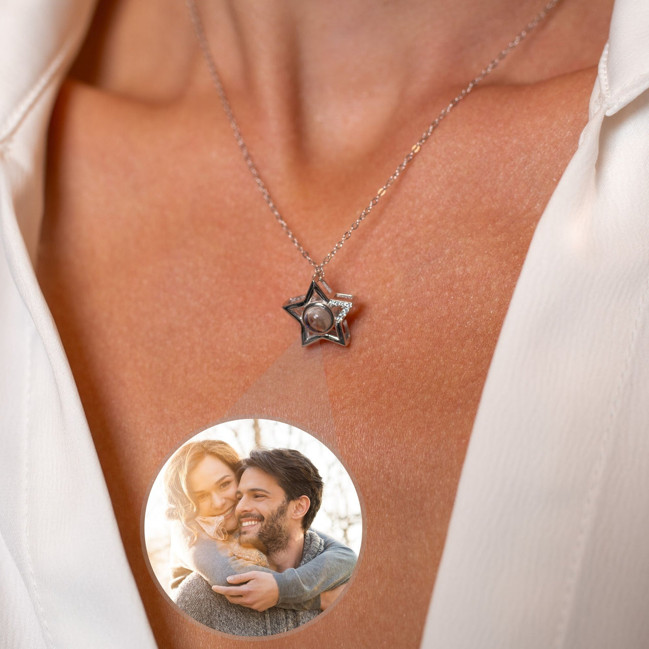 Star Photo Necklace