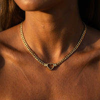 Thumbnail for Vali Heart Choker Necklace