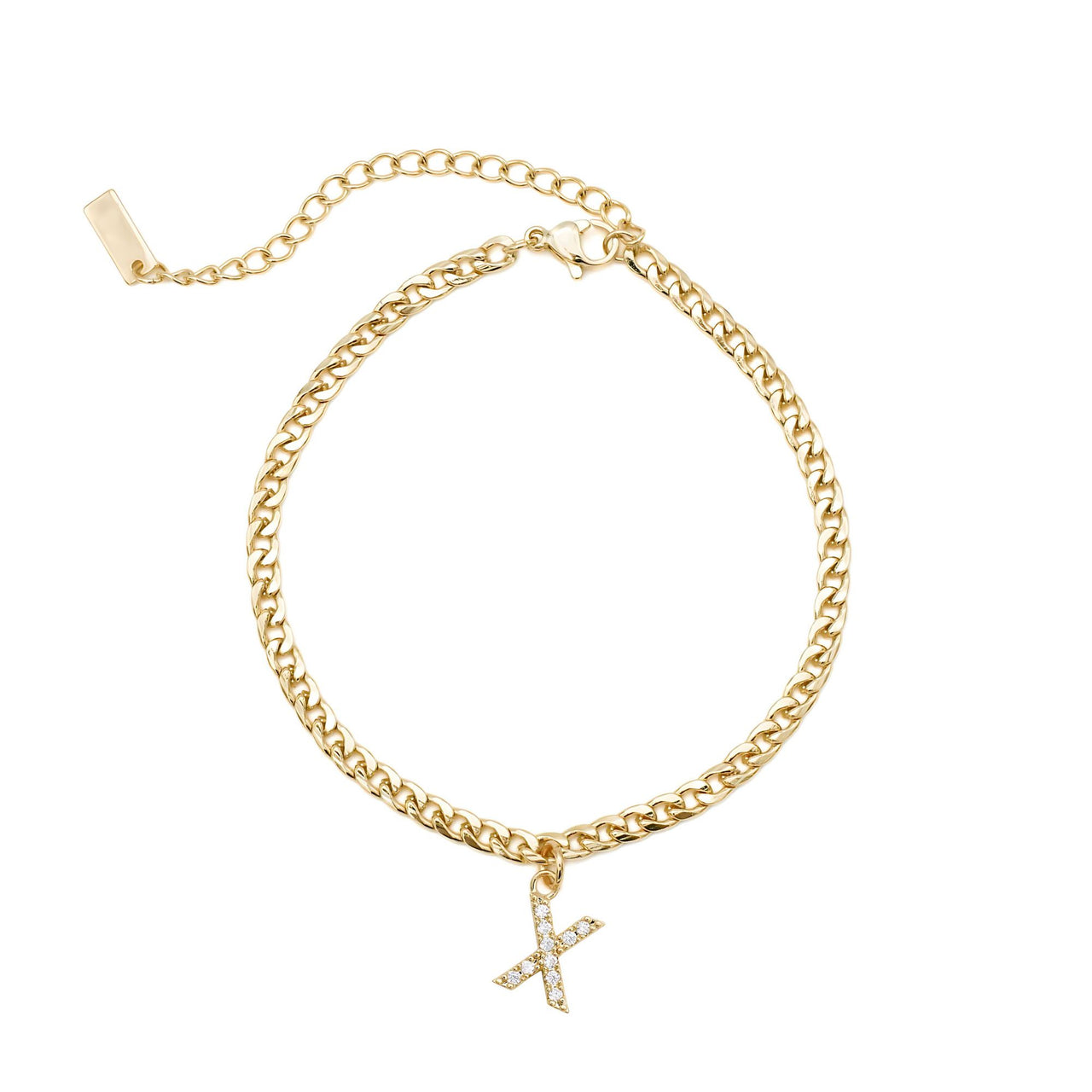 Gold Initial Anklet