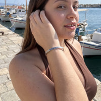 Thumbnail for Mantra bracelet — worn, everyday gesture, silver | SKU: bgby-wg