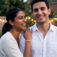 Thumbnail for Mint bracelet — worn by a couple, gold | SKU: lamenthe-g