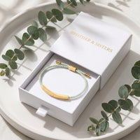 Thumbnail for Friendship bracelet — in the gift box, gold | SKU: lanature-g