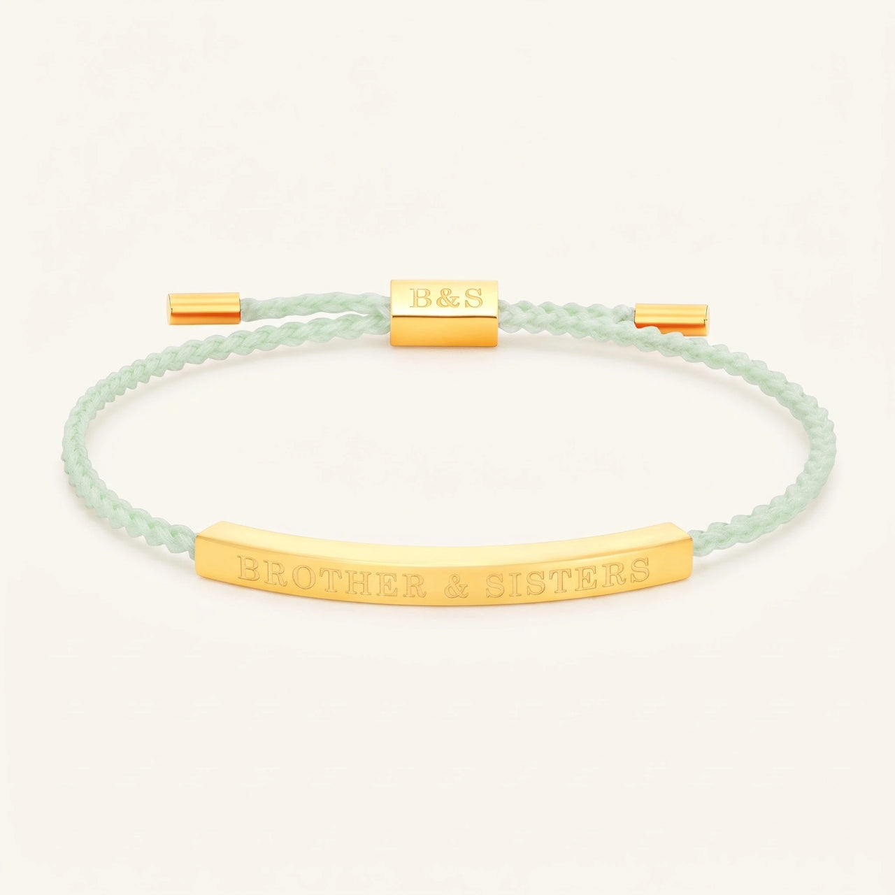 Green bracelet — product photo on a white background, gold | SKU: lanature-g