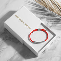 Thumbnail for Matching bracelets — in the gift box, silver | SKU: lamour-wg
