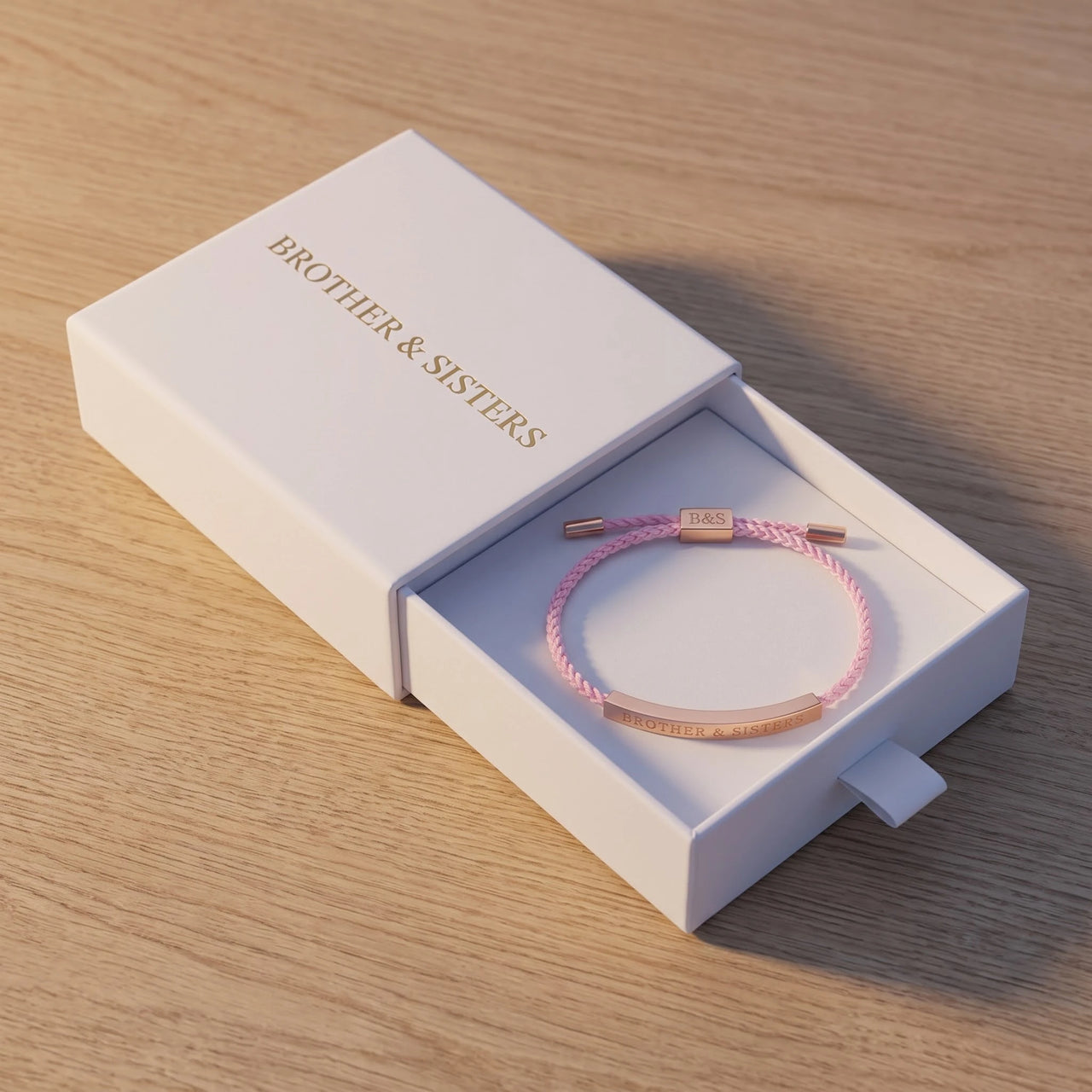 Adjustable bracelet — in the gift box, rose gold | SKU: lecorail-rg