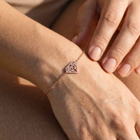 Thumbnail for Geometric bracelet — close-up of the details, rose gold | SKU: 11662607-rose-gold