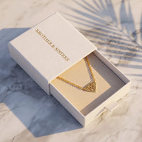 Thumbnail for Diamond shape necklace — in the gift box, gold | SKU: 12791388-gold