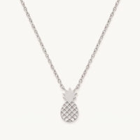 Thumbnail for Little Pineapple Necklace, silver necklace | SKU: 8050907-white-gold
