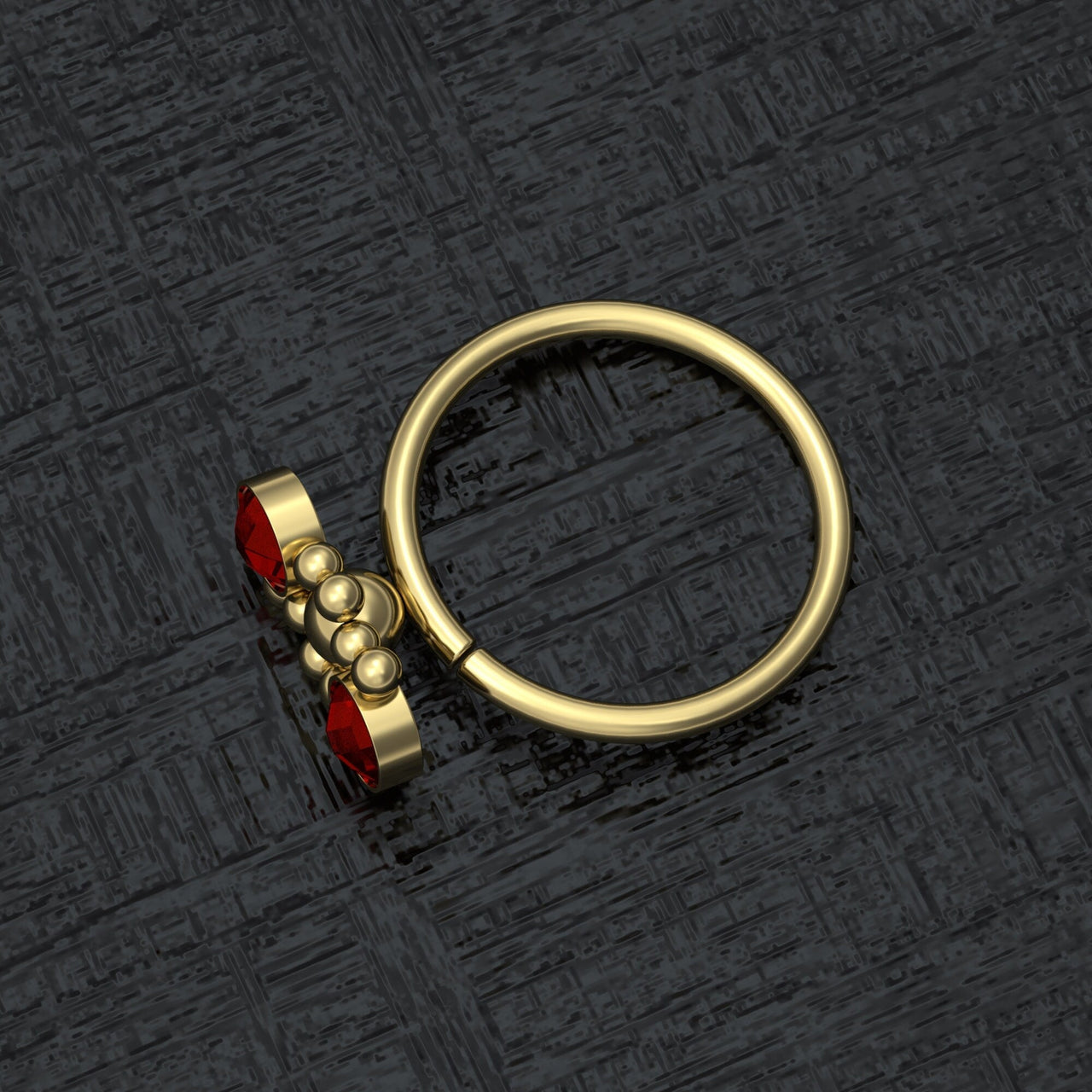 Moonlit Nose Ring - Titanium Nose Jewelry - Gold Nose Ring - Nose Piercing Jewelry Nose Ring Brother & Sisters