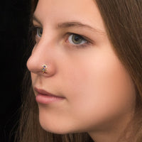 Thumbnail for Nocturnal Nose Ring - Titanium Nose Jewelry - Gold Nose Ring - Nose Piercing Jewelry Nose Ring Brother & Sisters