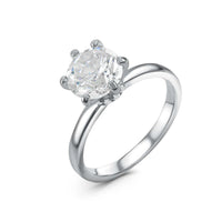Thumbnail for Solitaire engagement ring — product photo on a white background, silver | SKU: 33759698-4.5-silver