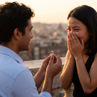 Thumbnail for Waterproof ring — a marriage proposal, rose gold | SKU: 505162-4.5-rose-gold