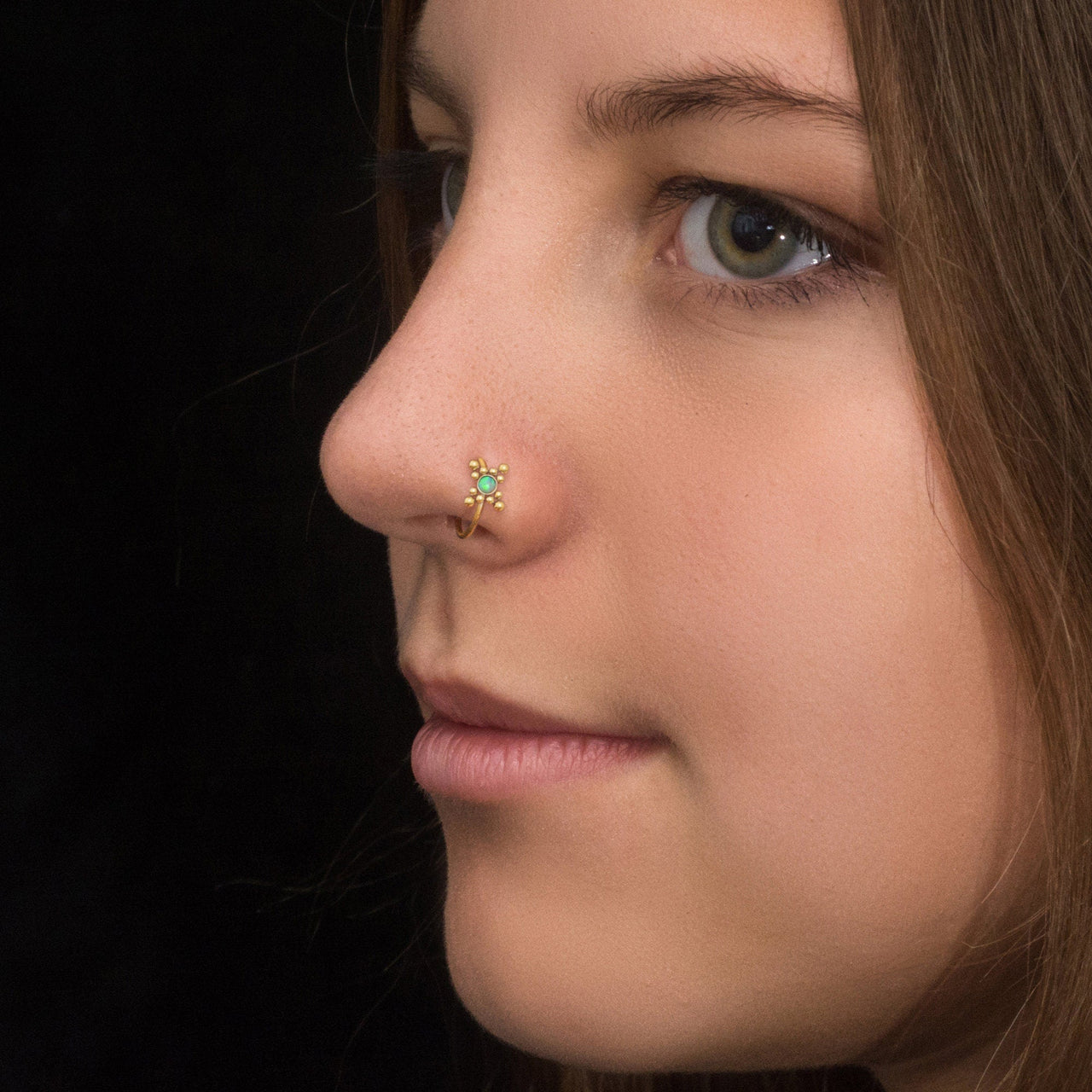Stormy Nose Ring - Titanium Nose Jewelry - Gold Nose Ring - Nose Piercing Jewelry Nose Ring Brother & Sisters