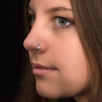 Thumbnail for Twilight Nose Ring - Titanium Nose Jewelry - Gold Nose Ring - Nose Piercing Jewelry Nose Ring Brother & Sisters